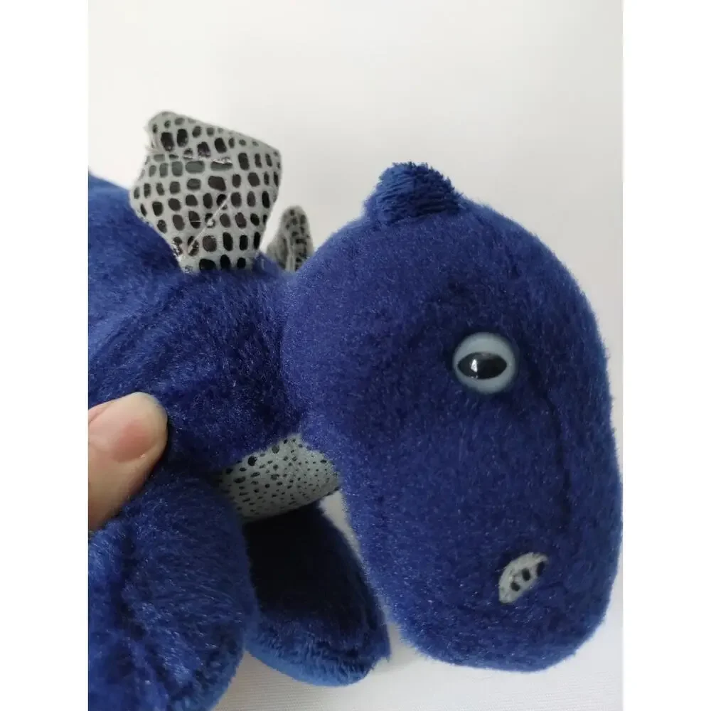 2020 Aurora Dragon Plush Toy Blue Sapphire Stuffed Animal Bean Bag 10
